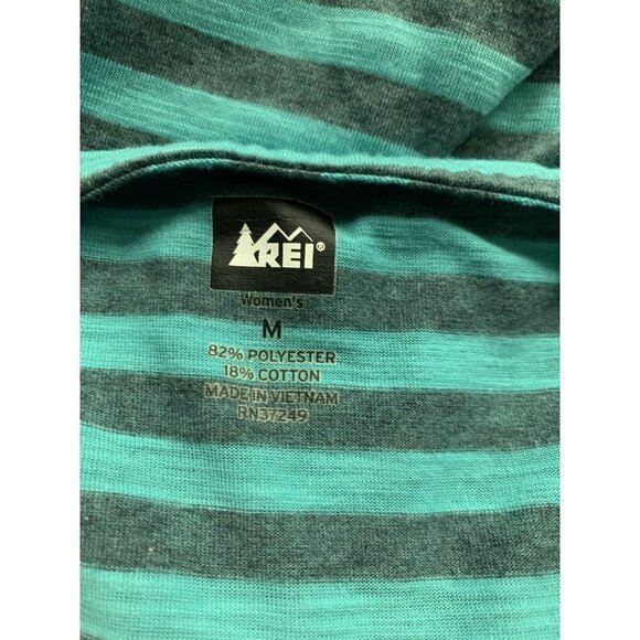 REI Womens M Sariska Striped Tunic Top Draped Neck - Picture 10 of 10